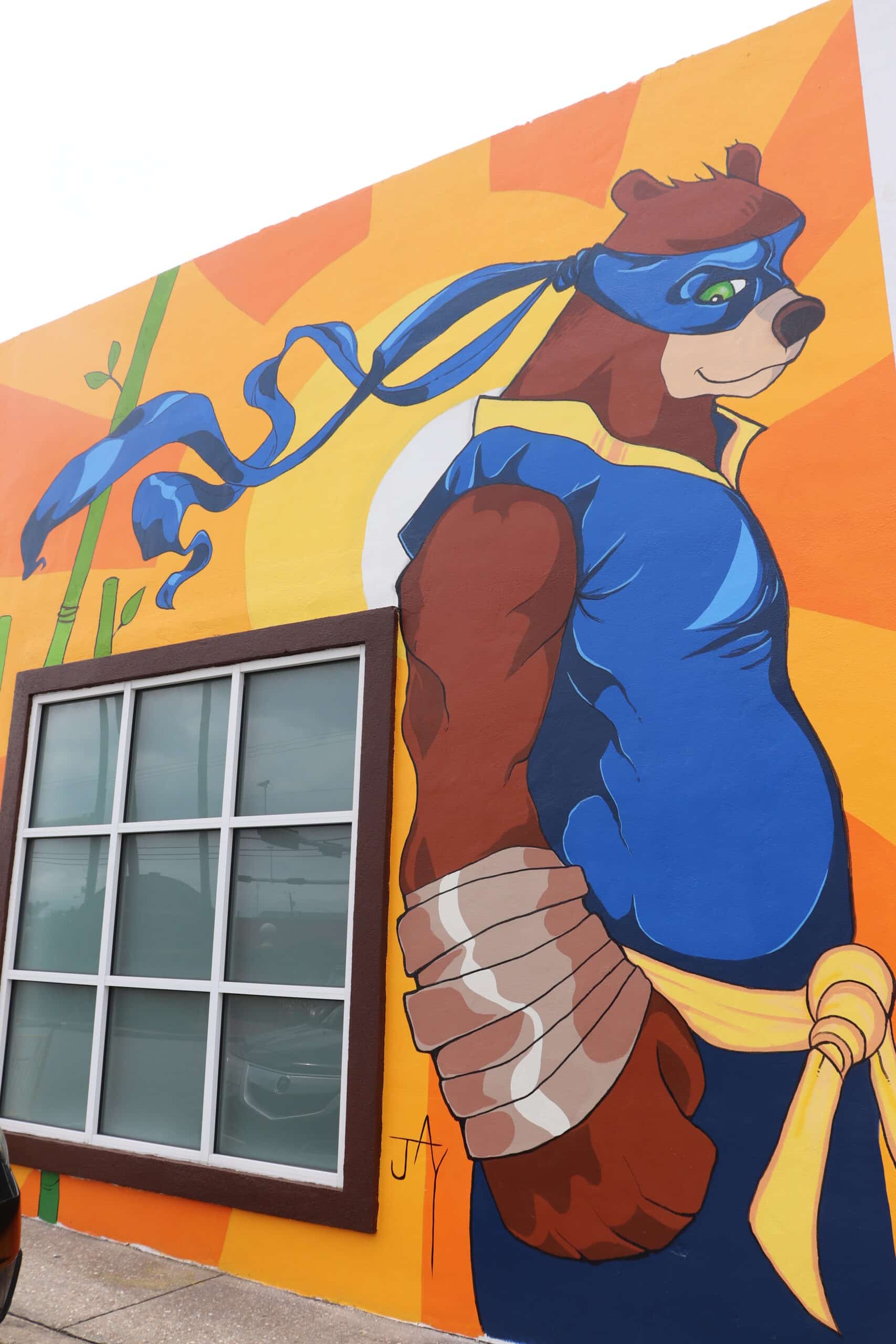 The Honeybee mural, a prime spot for Instagram enthusiasts in Panama City.